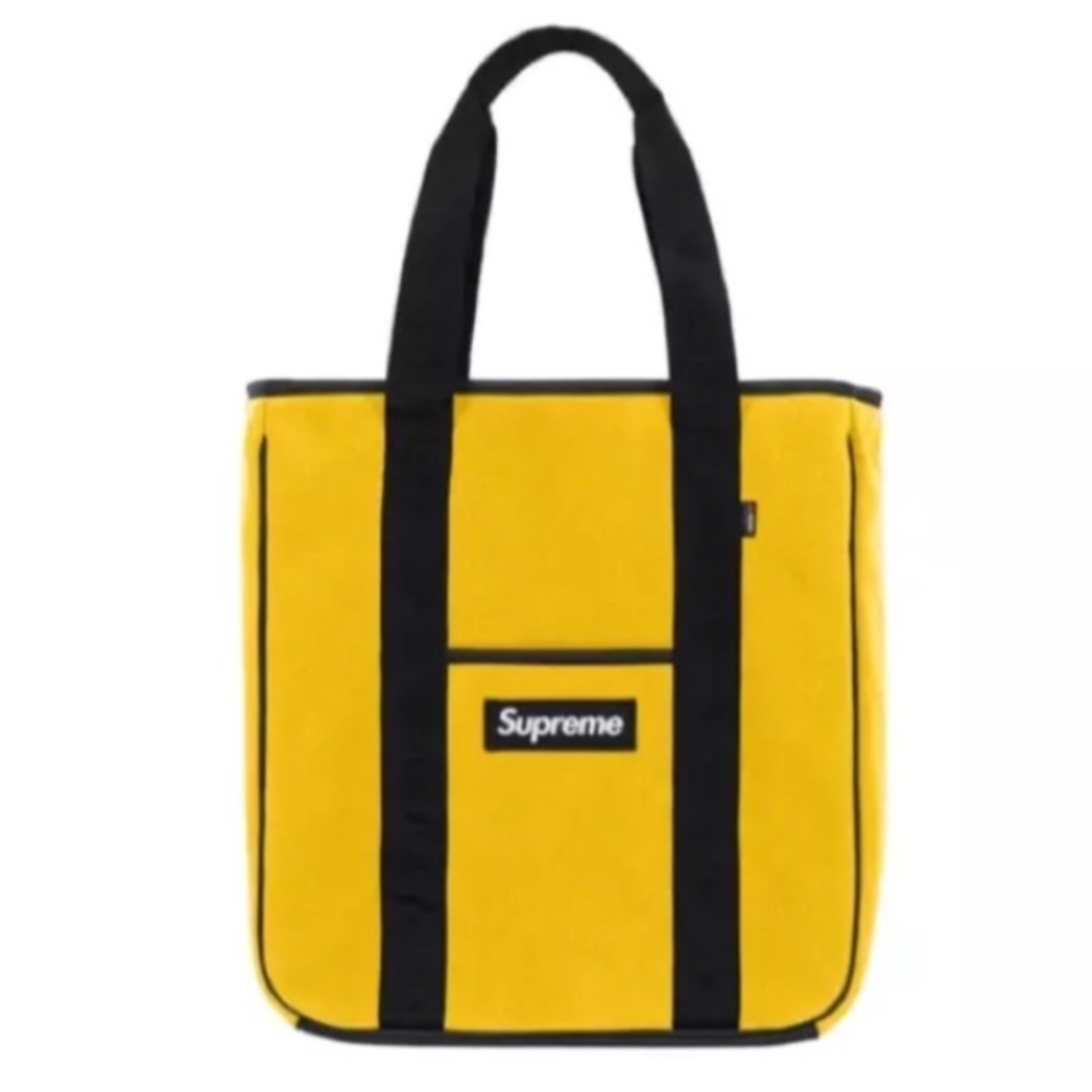 Supreme Yellow and Black Tote Bag